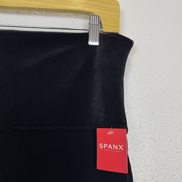 SPANX Full Length Velvet Leggings Size 2X Black Stretch Shape Classic Casual NWT - Picture 4 of 7